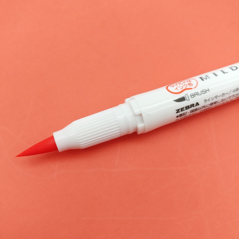 Bút Cọ 2 Đầu Zebra Mildliner Brush WFT8-MMGO - Mild Marigold