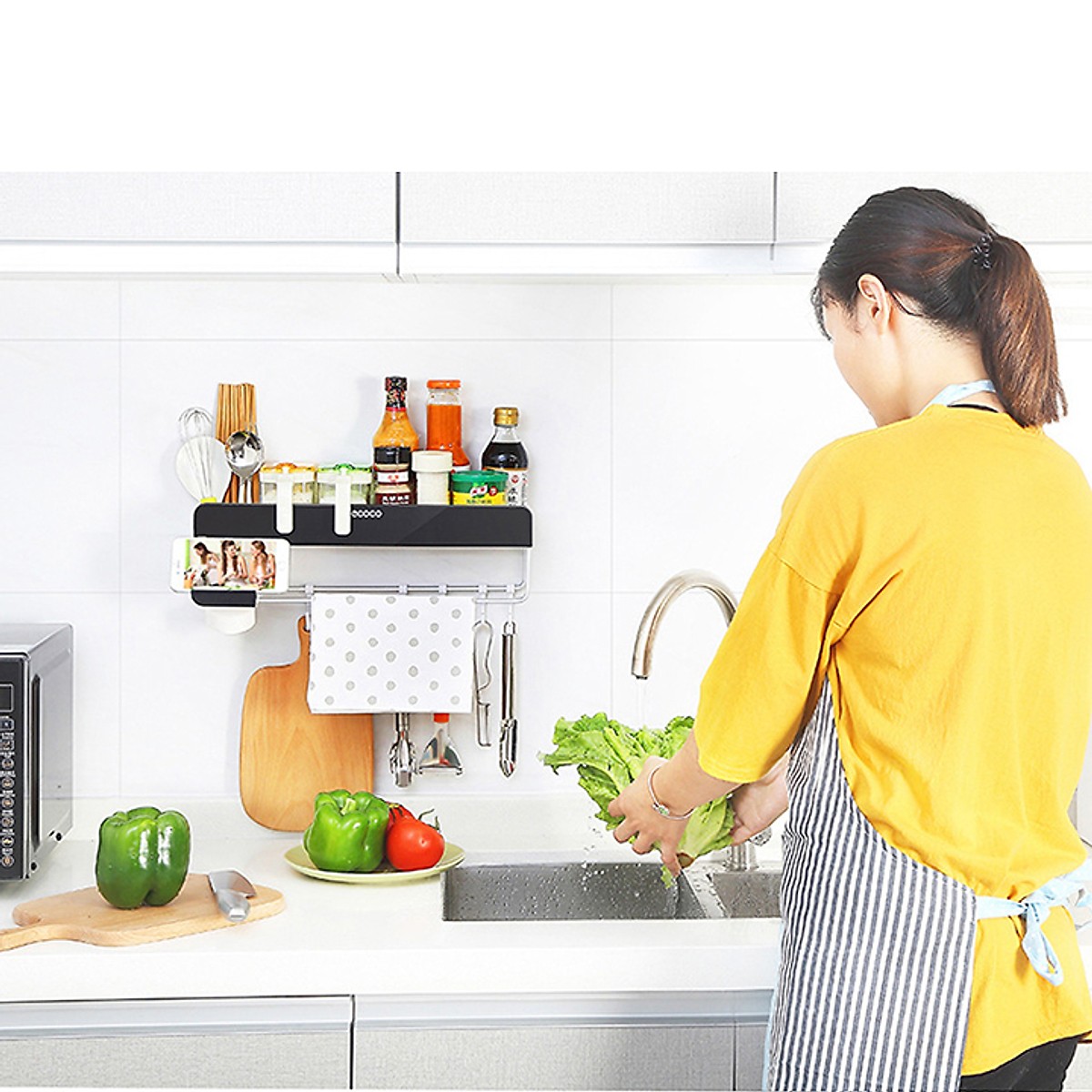 Kệ đa năng đựng đồ dùng dành cho nhà tắm/ nhà bếp Ecoco E1712