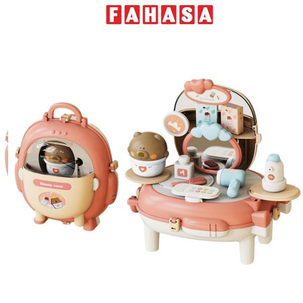 Đồ Chơi Ba Lô Trang Điểm Gấu Xinh Xắn - Bear Magic Backpack Dressing - Toys&amp;Joys HY-22 (21 Chi Tiết)