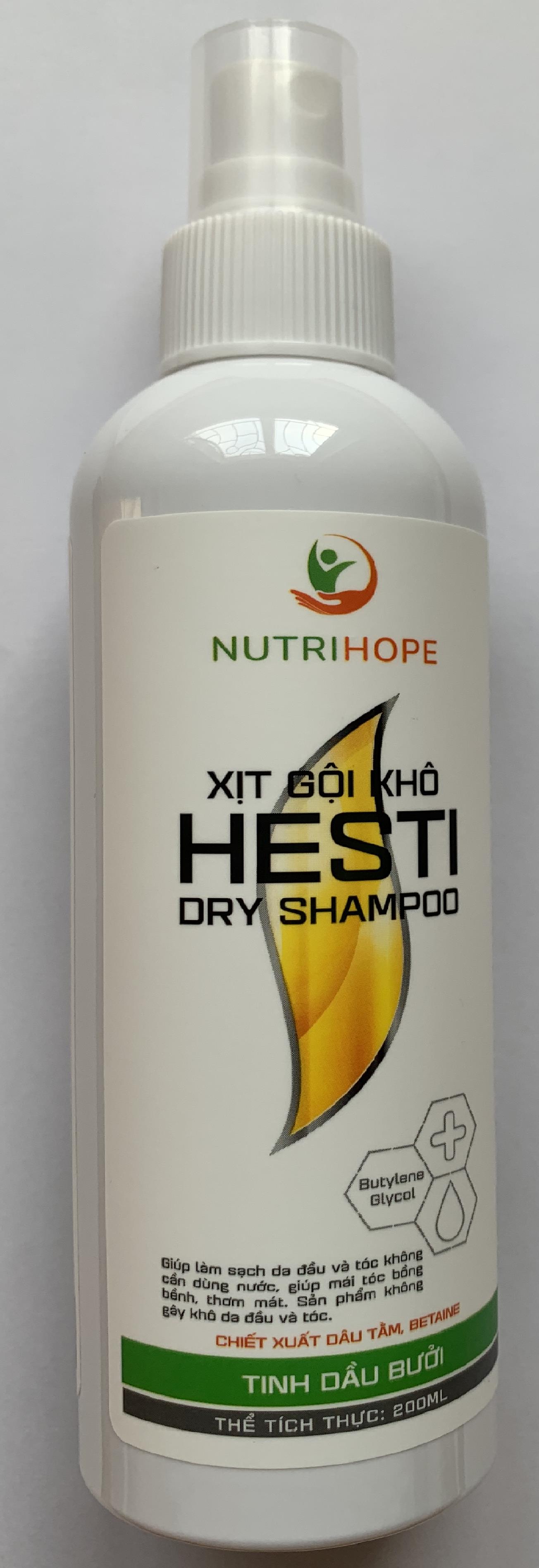 Xịt gội khô Hesti, gội đầu không cần nước