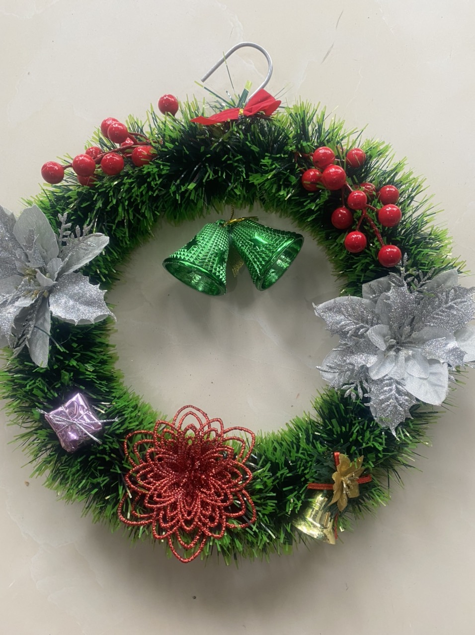 Vòng Nguyệt Quế Trang Trí Noel Giáng Sinh 40cm bao đẹp