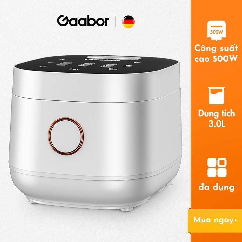 Nồi cơm điện tử GAABOR GR-S30B lòng nồi 1,2L hẹn trước 24h, 9 chế độ nấu - Hàng chính hãng