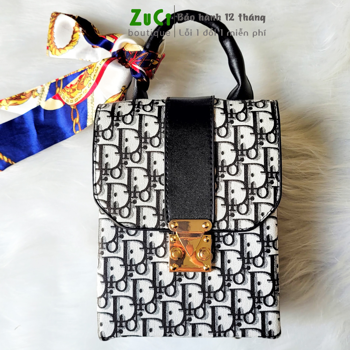 Túi xách, túi đeo vai nữ ZuCi A11 size 17cm dáng cốp đi chơi, đi làm đựng điện thoại, mỹ phẩm