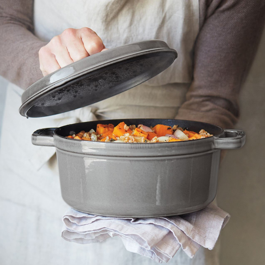 Nồi Tròn Staub 26cm – Màu Xám