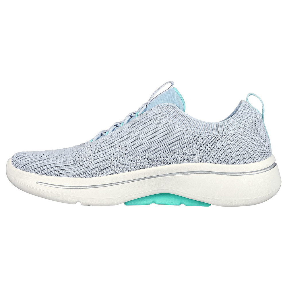 Skechers Nữ Giày Thể Thao Xỏ Chân Tập Gym, Thường Ngày, Đi Học, Đi Làm GOwalk Arch Fit Crystal Waves Arch Fit, Comfort Pillar Technology, Machine Washable, Ultra Go - 124882-GYAQ