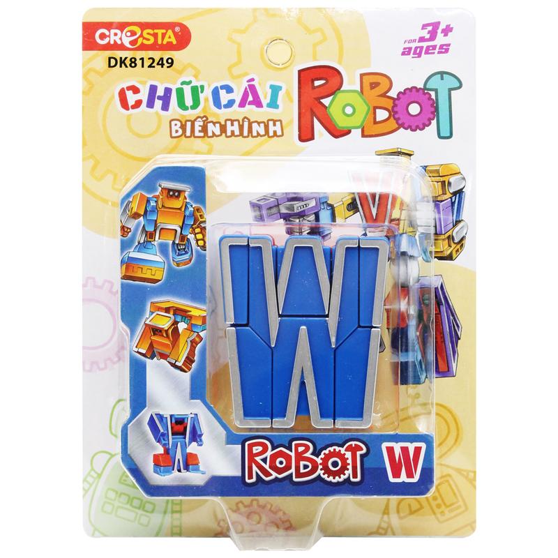 Đồ Chơi Lắp Ráp Biến Hình Robot Chữ Cái W - Cresta DK81248