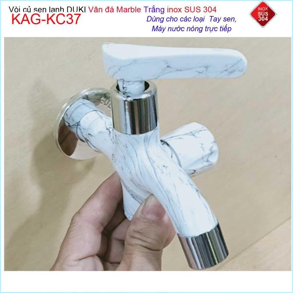 Vòi sen tắm vân đá marble Duki KAG-KC37, Củ sen tắm lạnh cao cấp đá marble