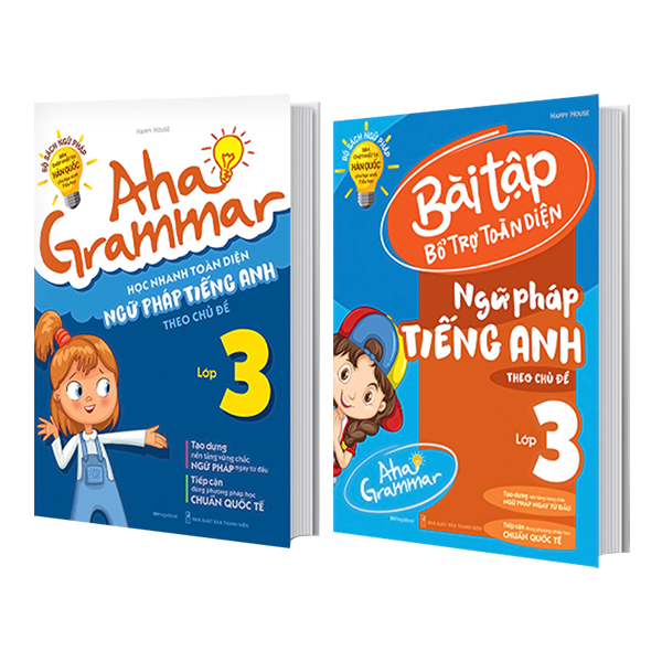 Combo 2 Cuốn Aha Grammar Ngữ Pháp Và Bài Tập Bổ Trợ Tiếng Anh Lớp 3