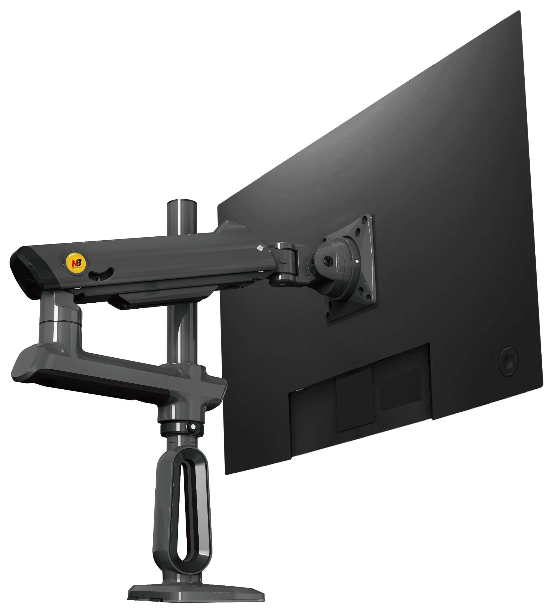 Giá Treo Màn Hình LCD Gắn Bàn NB A7 Xám Đen (27" - 50") – Hàng Chính Hãng