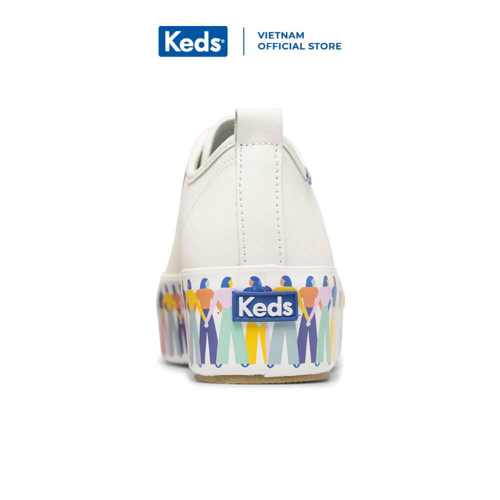 Giày Keds Nữ- Triple Up Leath Rainbow People- KD065551