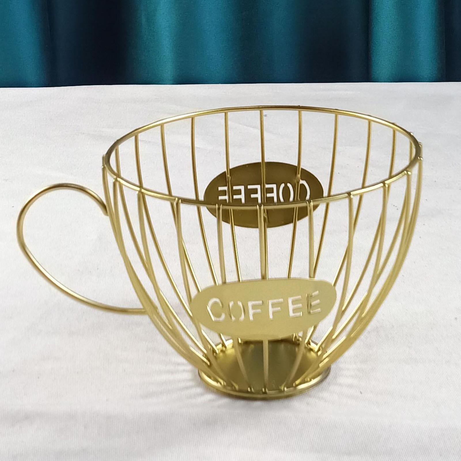 Coffee Pod Holder and Organizer Mug Coffee & Espresso Pod Holder Golden