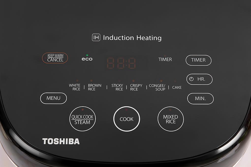 Nồi cơm điện Toshiba 1.8 Lít RC-18IX1PV - Hàng chính hãng