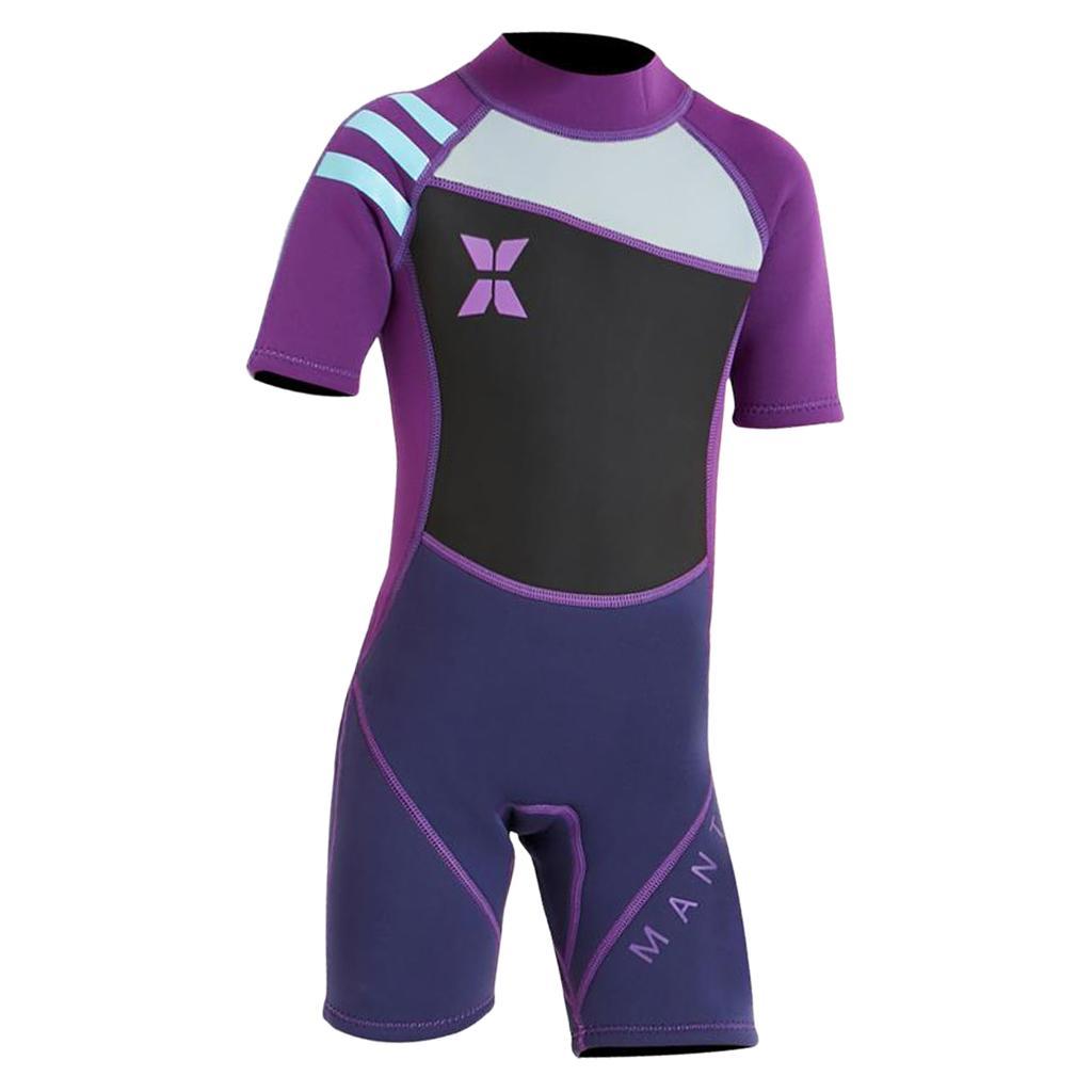 Kids Wetsuit,2.5mm Neoprene Thermal Swimsuit,Short S Kids Wet Suits for Swimming Scuba Diving,Full Wetsuit for girls  boys