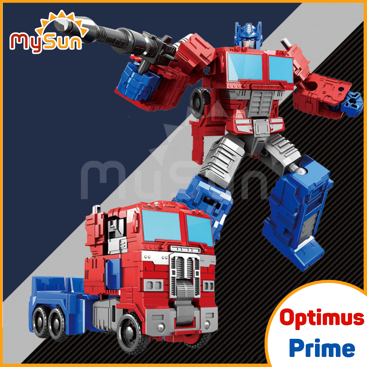 Đồ Chơi Mô Hình Robot Biến Hình Xe Ô Tô Transformer Optimus Prime, Bumblebee Mysun - Transformer