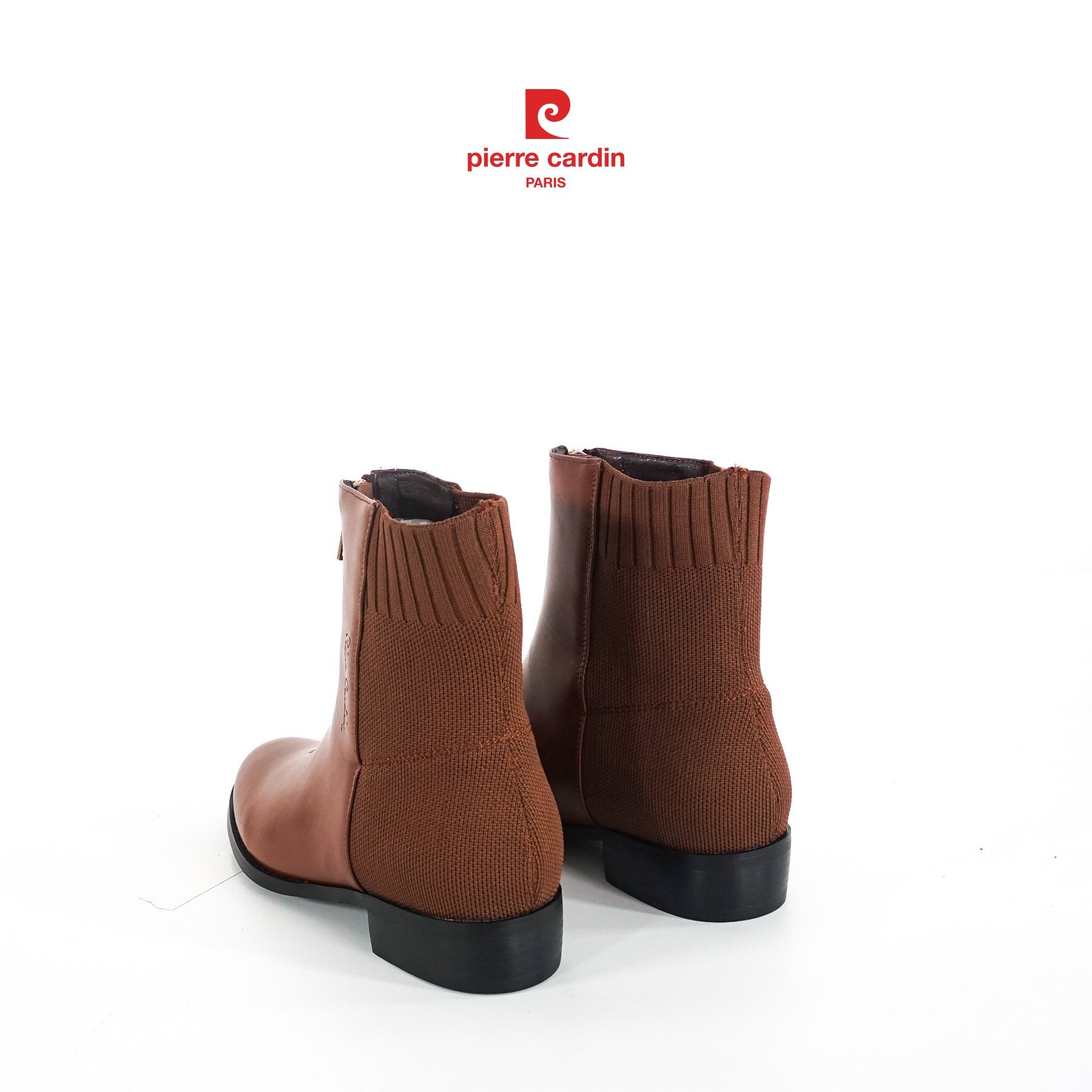 Giày boots nữ Pierre Cardin thiết kế cổ vớ mềm mại, êm chân, đế cao 3cm - PCWFWS 211