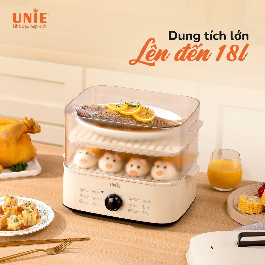 Nồi Hấp Điện 3 Tầng Unie UE560, 18Lit - 850w, Hàng Chính Hãng