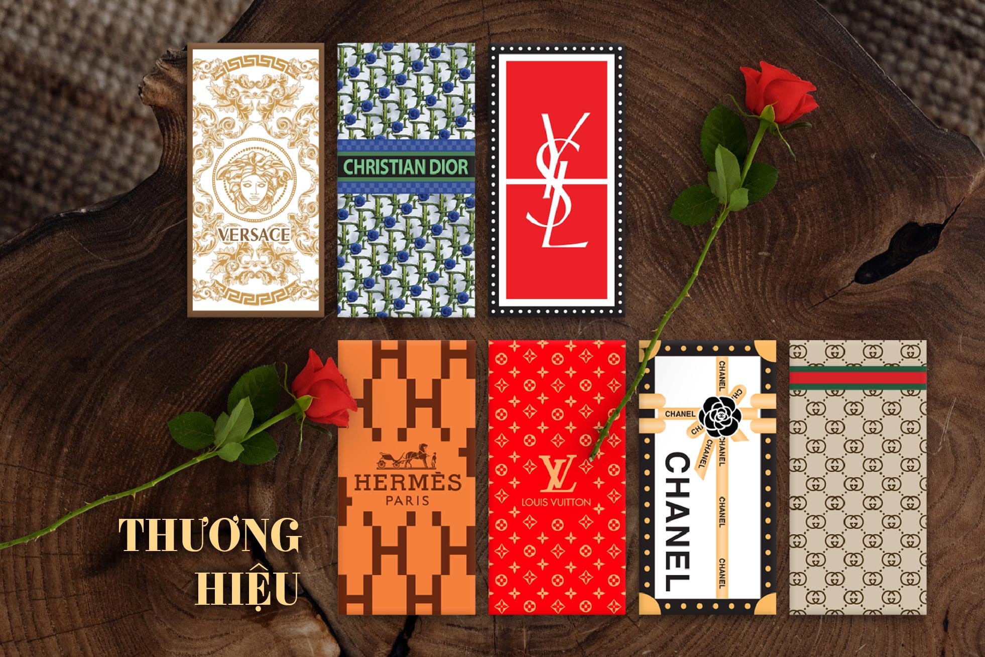 SET 50/10 Bao lì xì Mừng Xuân Mừng tuổi chúc Năm mới mẫu ngẫu nhiên