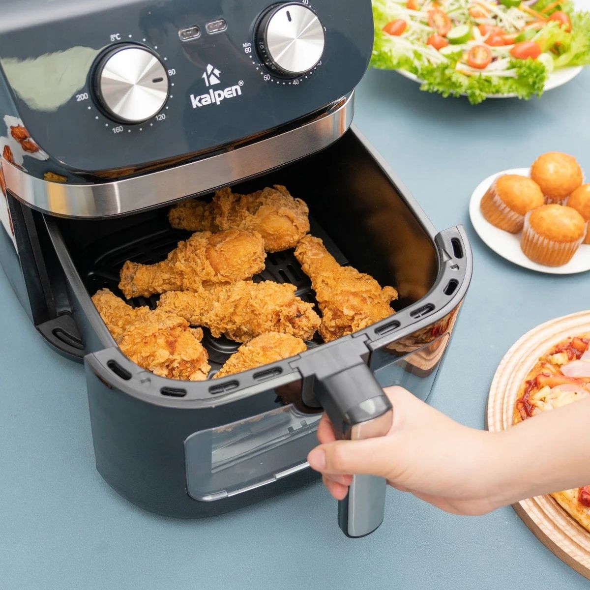Nồi chiên không dầu Kalpen F2 dung tích 12L, công suất 2000W chuẩn Đức - Hàng chính hãng