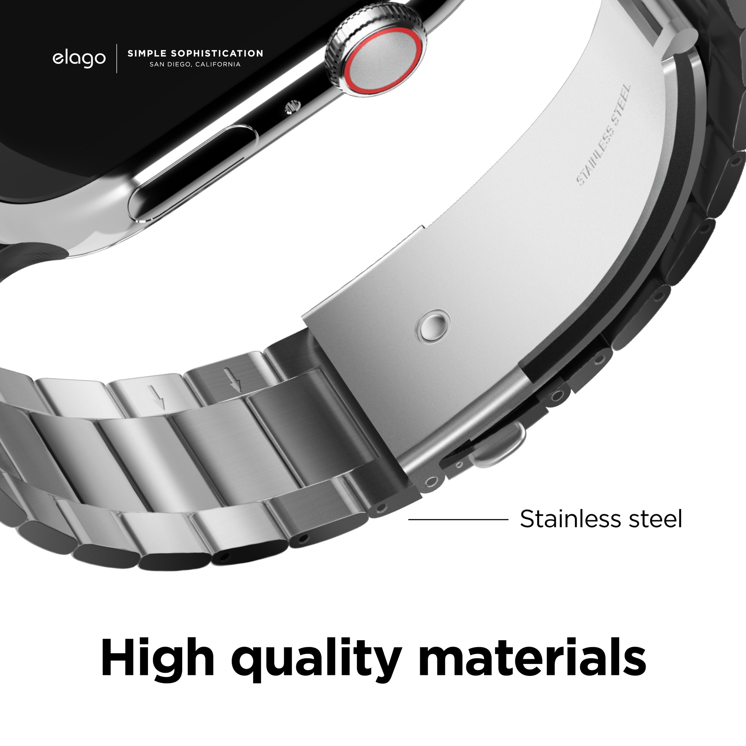 Dây đeo Elago cho Apple Watch Metal Band - Hàng chính hãng