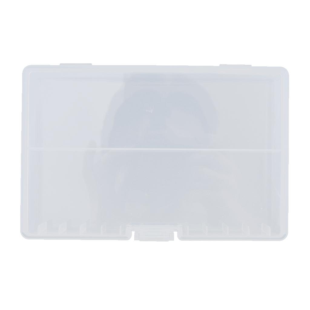 48 AA Battery Storage Box Battery Storage Case Plastic Battery Holder Clear