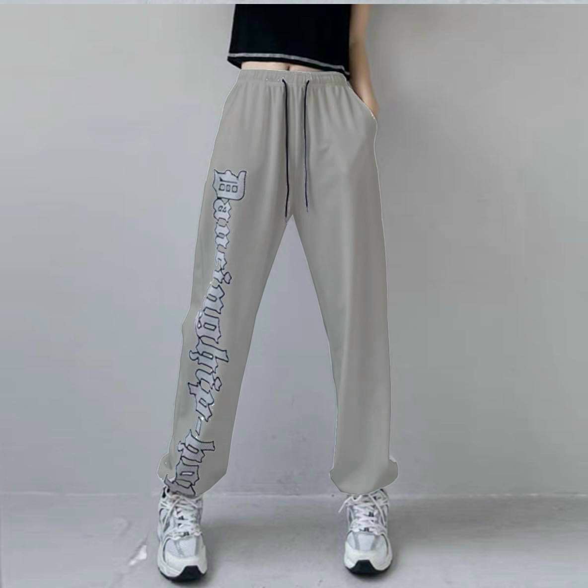 Quần ống rộng jogger unisex, quần jogger trơn chất nỉ ngoại kiểu dáng thể thao năng động