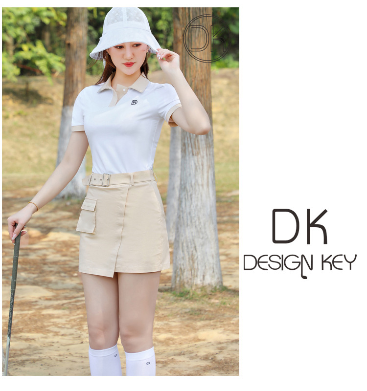 Fullset golf nữ DKGOLF D-SN23109 - D-KN23086 - Chất liệu vải thun co dãn tốt, có tính năng thấm hút mồ hôi vượt trội