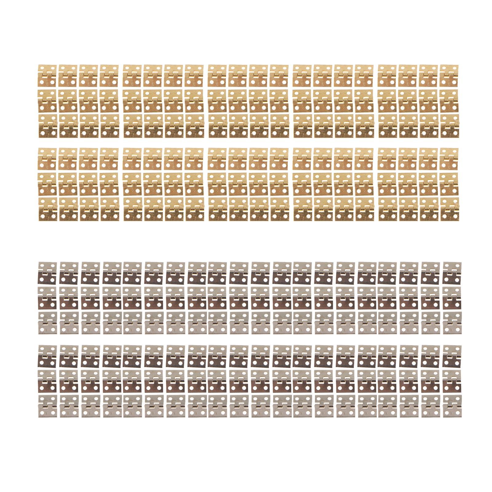 240x Jewelry Dollhouse Cabinet Hinge Mini Metal Jewelry Wooden Box Hinges