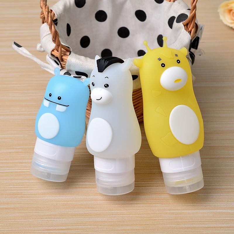 Lọ chiết mỹ phẩm du lịch Silicon Thú Cute 50ml, 70ml, 90ml