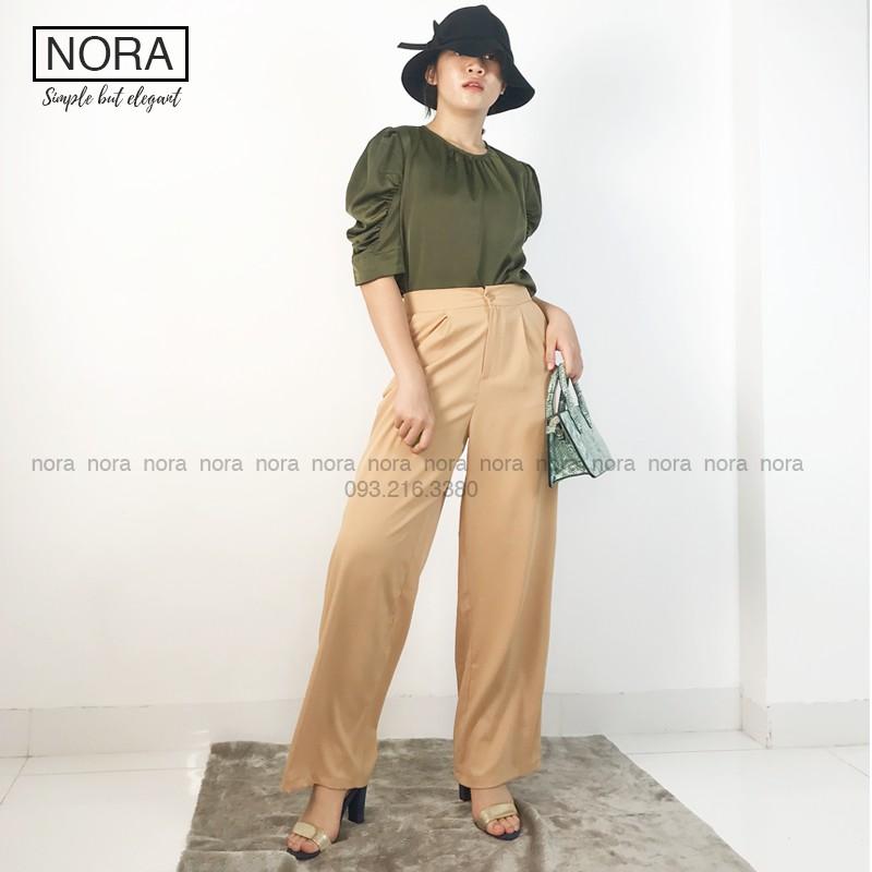Quần Ống Rộng Culottes Xuông Dài 100cm, Quần Vải Suông Rũ Siêu Mềm Cao Cấp | NQ02 | Màu Be