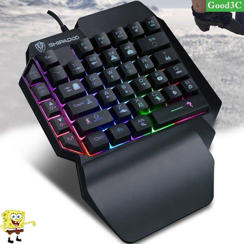 Small Keyboard One-Handed Game Membrane Keyboard Left Hand Keyboards