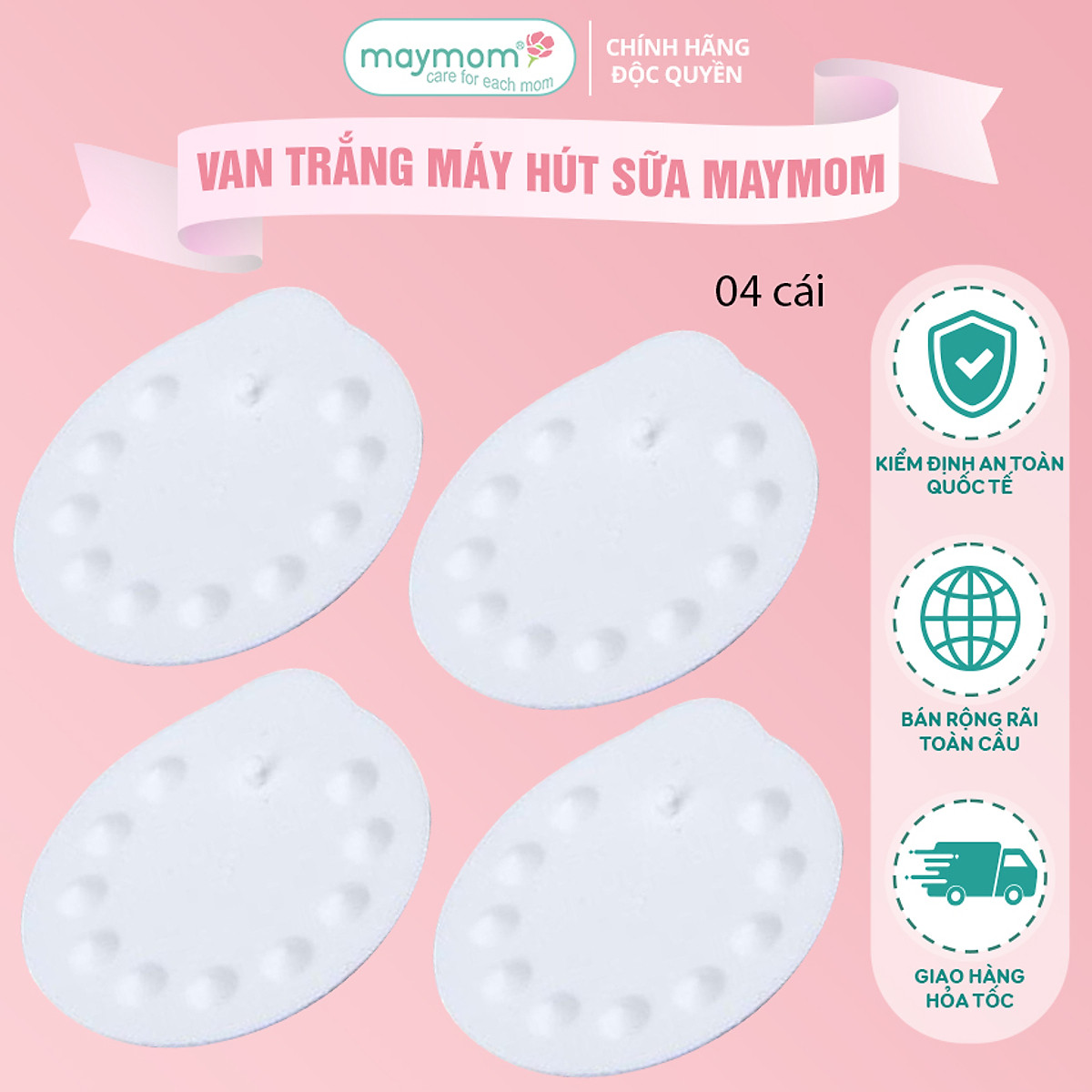 Van Trắng Máy Hút Sữa Maymom, Phụ Kiện Thay Thế Máy Medela Pump, Harmony, Swing, Mini Electric