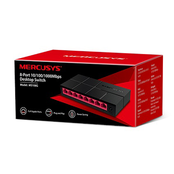 Switch Mercusys MS108G- Hàng chính hãng