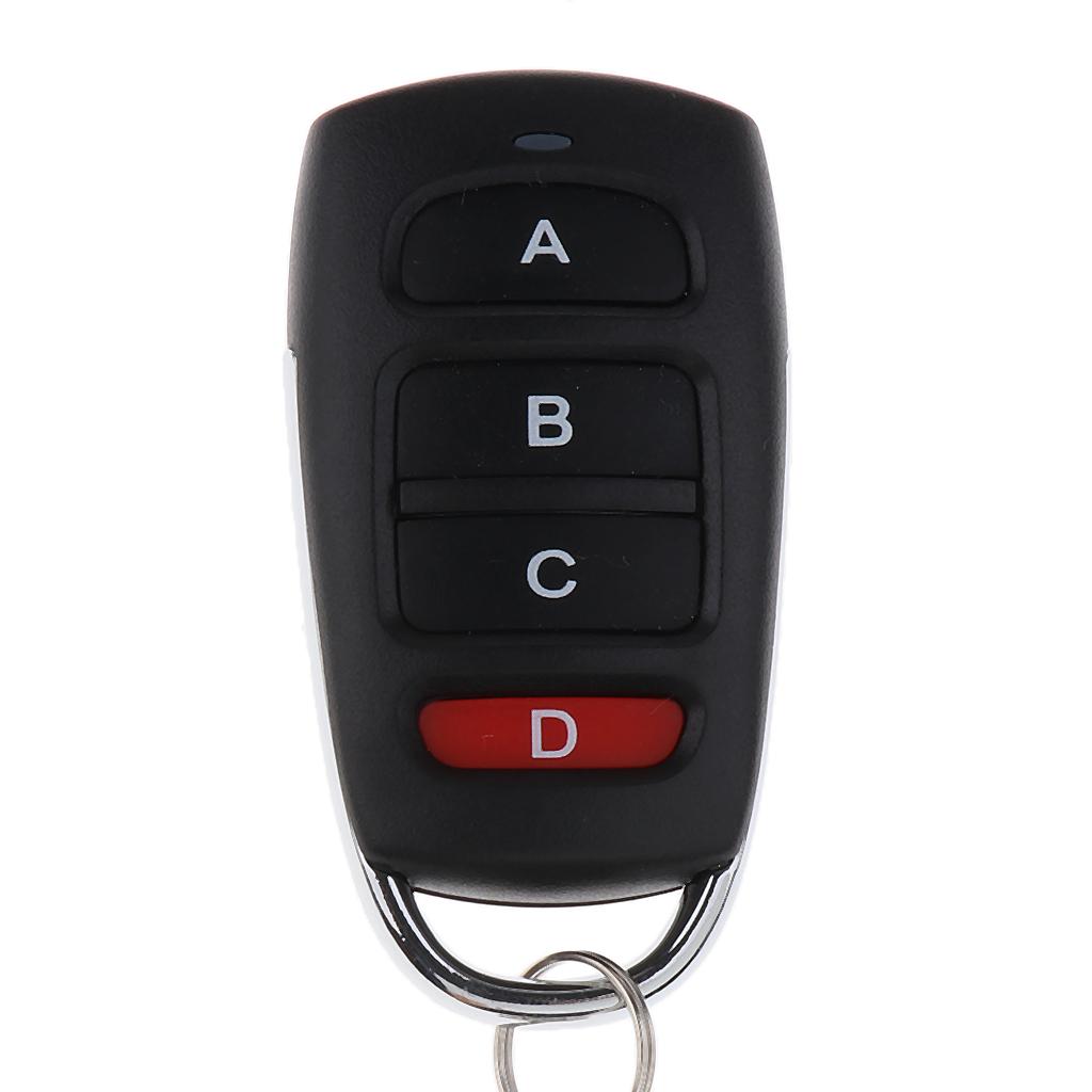 433MHz DC 12V Wireless Remote Control 4 Buttons