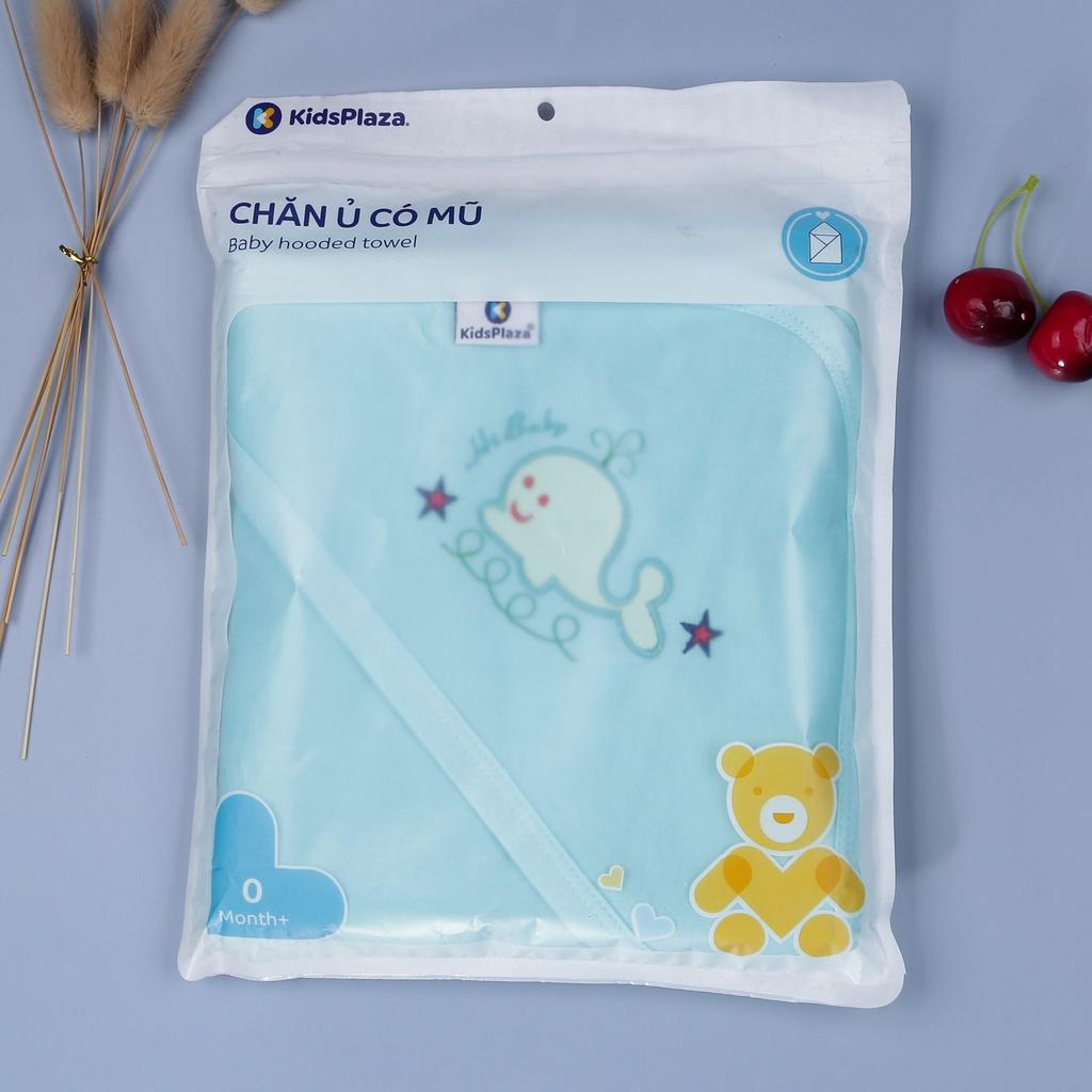 Chăn ủ có mũ thêu hình Kids Plaza 2 lớp TM21 (giao màu ngẫu nhiên