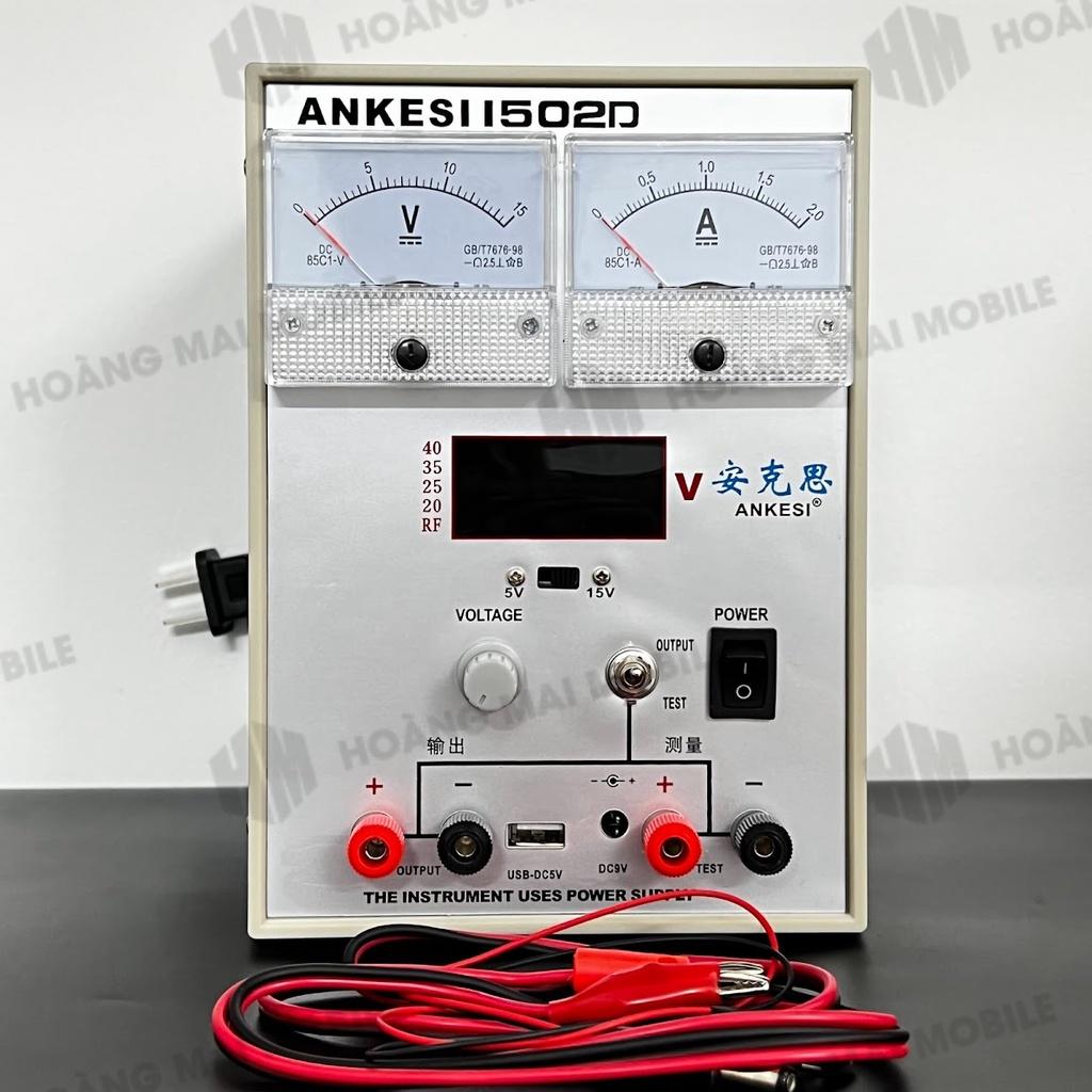 Máy cấp nguồn ANKESI 1502D đồng hồ kim 15V-2A