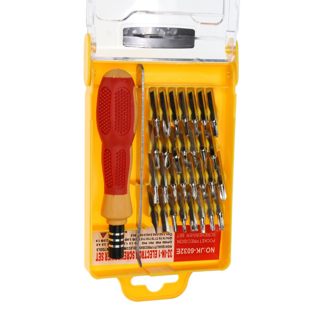 Screwdriver Bit 30-Piece Set Power Drill Bits Nut Driver Tamper Security Portable Small Sized Box