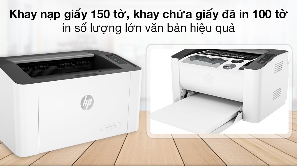 Máy in laser đen trắng HP 107W - 4ZB78A -  MỚI 100% - HÀNG CHÍNH HÃNG BH 12 THÁNG