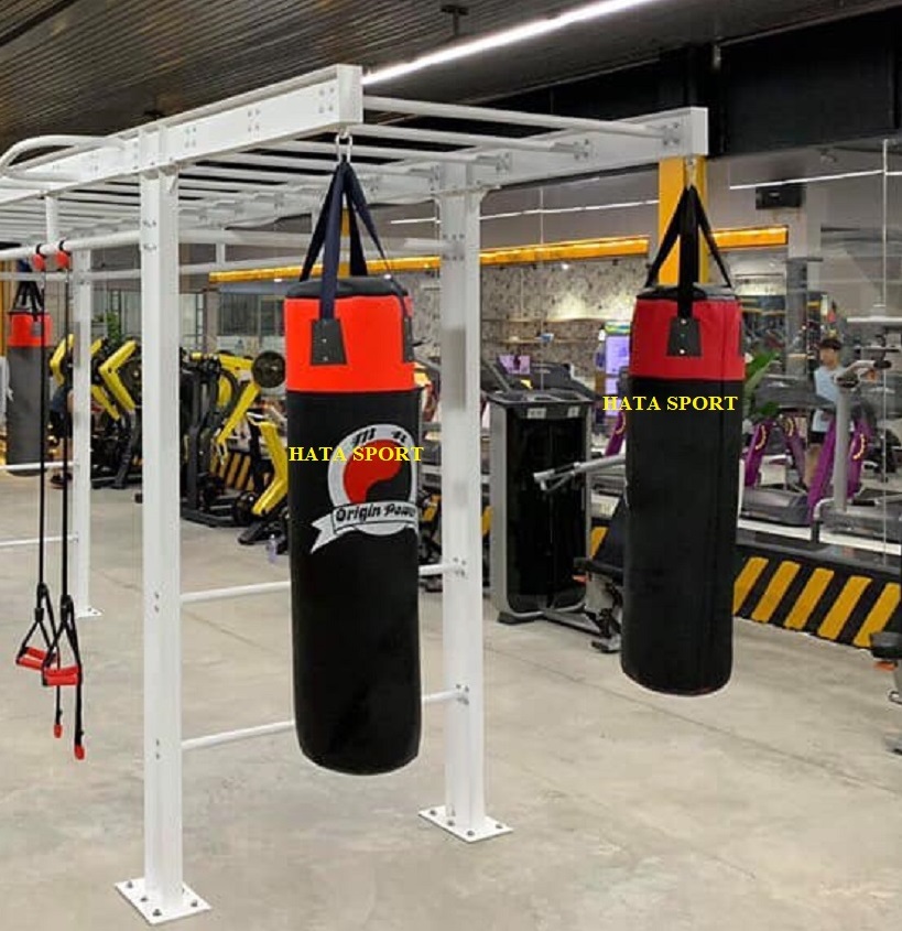 Bao cát đấm bốc boxing vỏ thuật 1m dây dù đã nhồi hoàn thiện cao cấp HATA SPORT