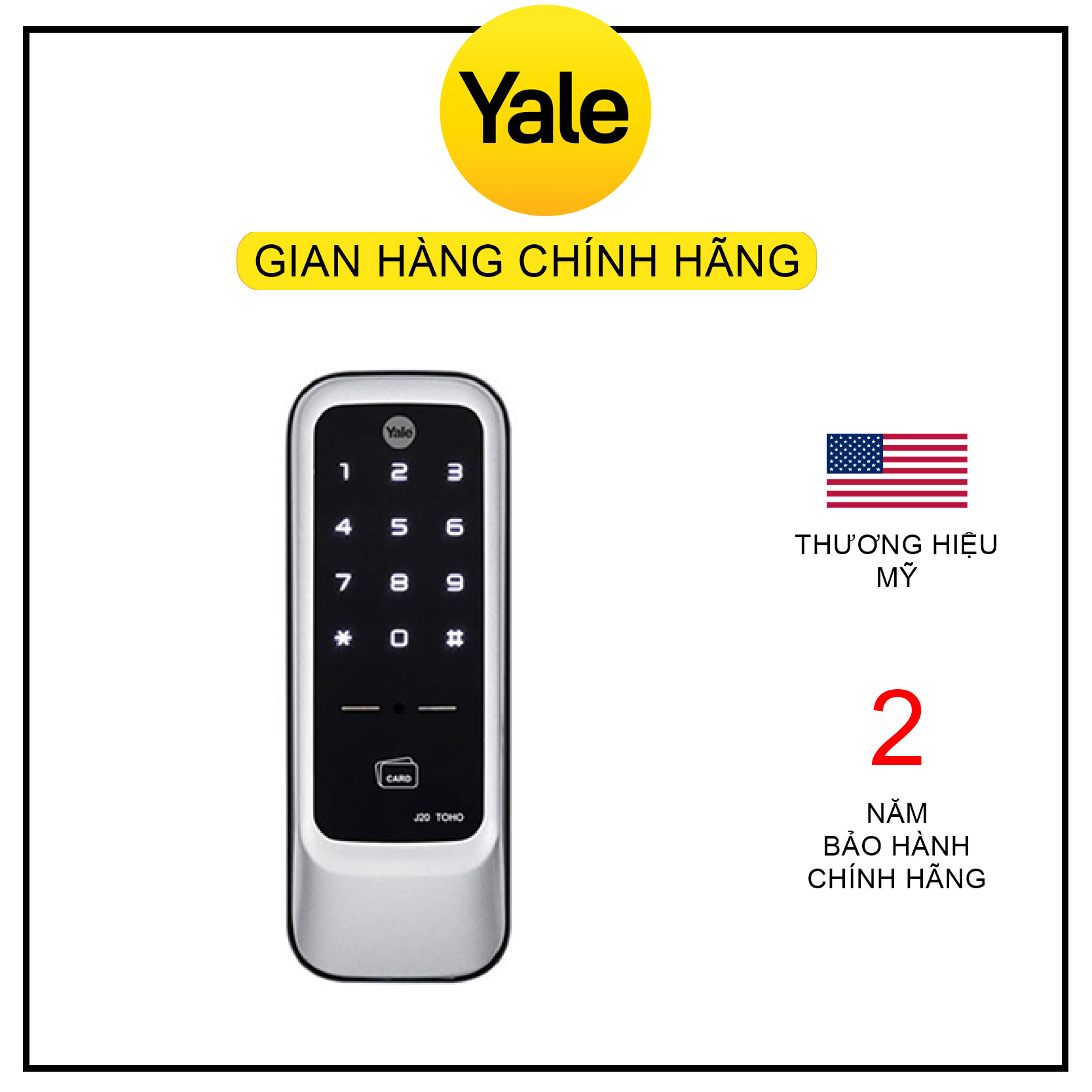 Khóa Cửa Điện Tử Thông Minh J20A - Hàng chính hãng