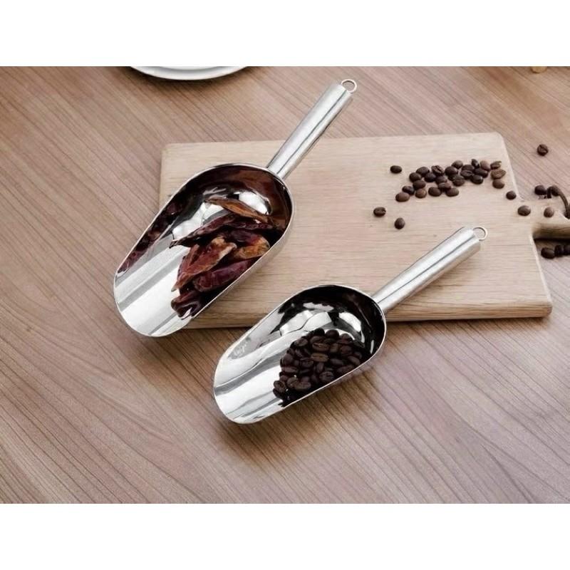 Muỗng, xẻng súc đá, súc hạt inox- Ice cubes scoop