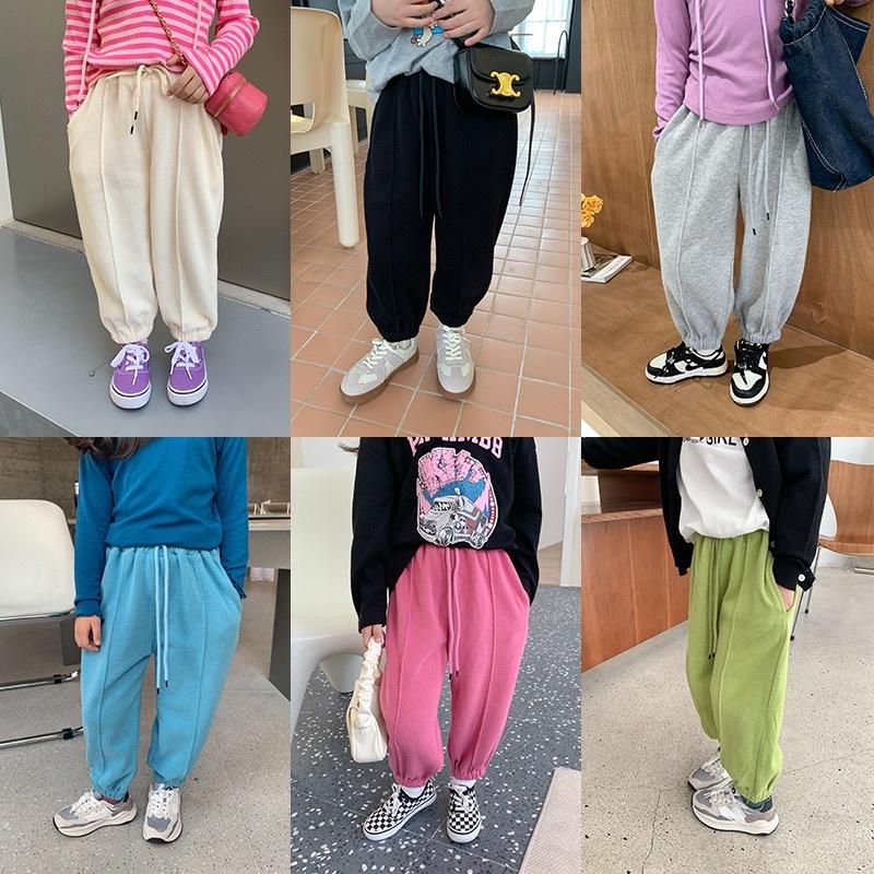 Quần Jogger nỉ sọc giữa thu đông cho bé Q868