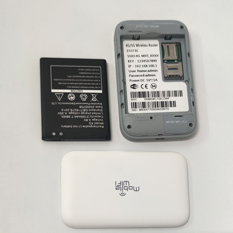 Thiết bị phát wifi từ sim 4G/5G data teminal E5573C tốc độ cao - Hỗ trợ vừa sạc vừa dùng (Trắng)