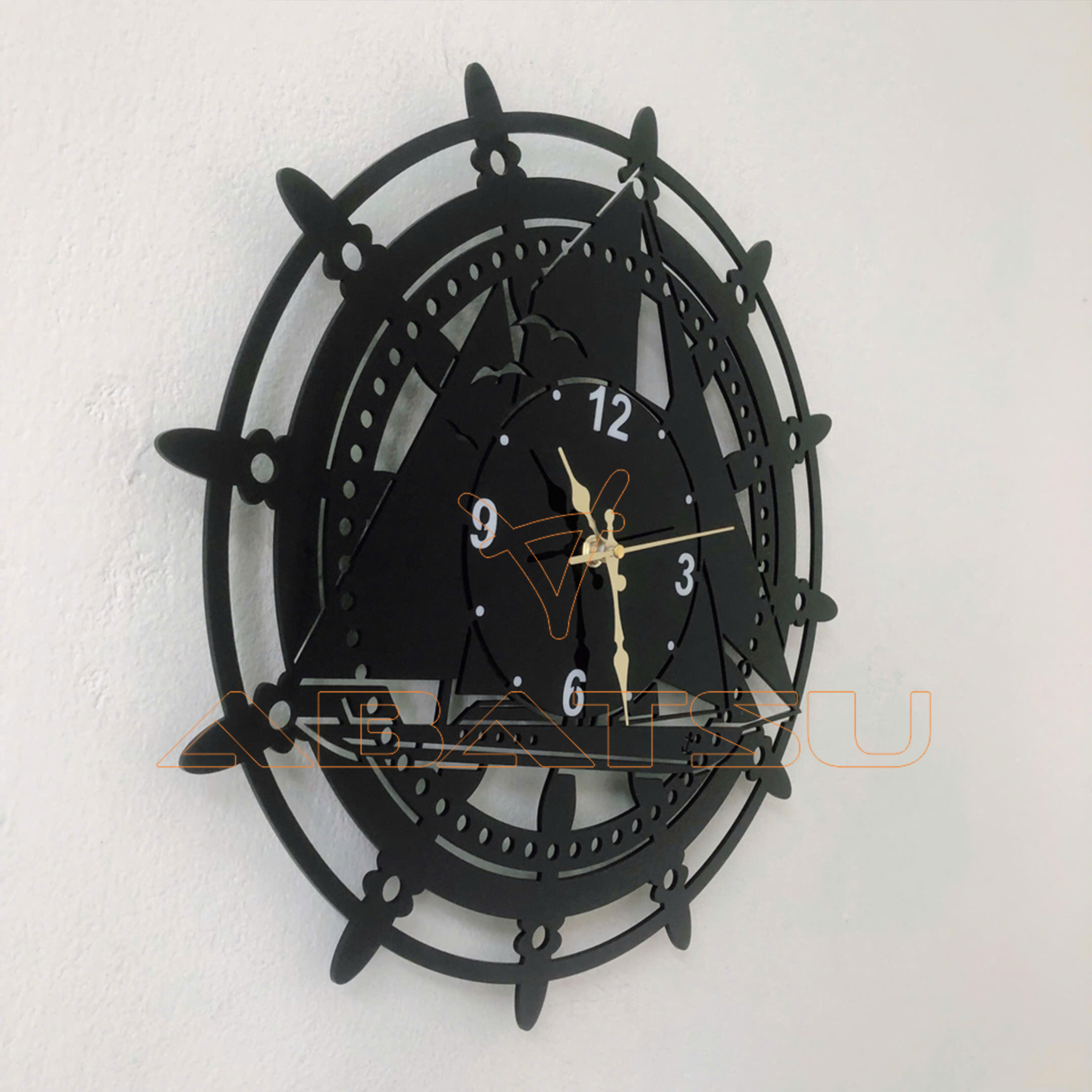 ( Bảo hành 3 năm) Đồng Hồ Treo Tường Thuận Buồm Xuôi Gió – Mang May Mắn Vào Nhà