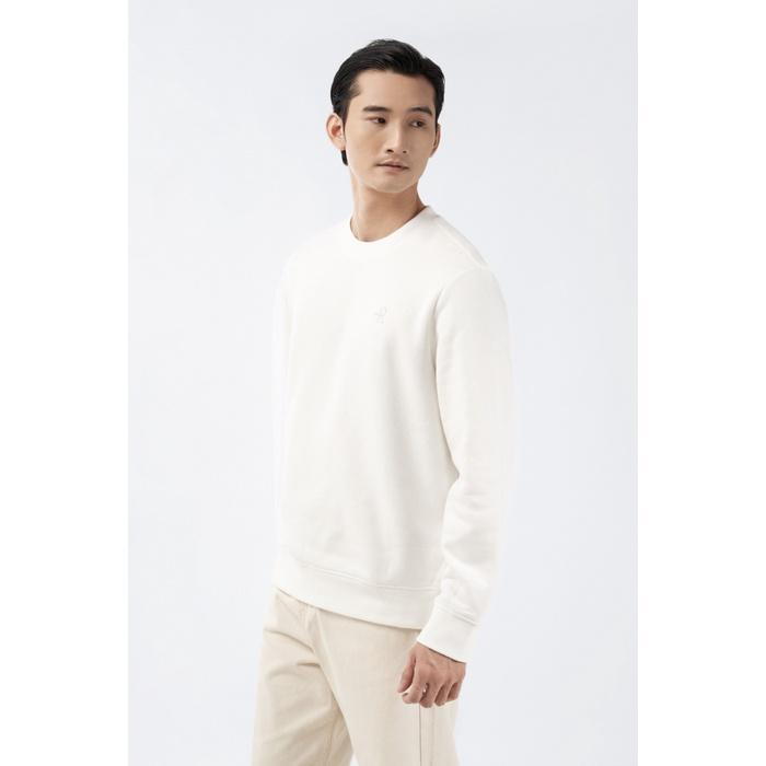 ÁO NỈ SWEATER NAM TAY DÀI THÊU LOGO FORM REGULAR - 10F22SWE001 | LASTORE MENSWEAR