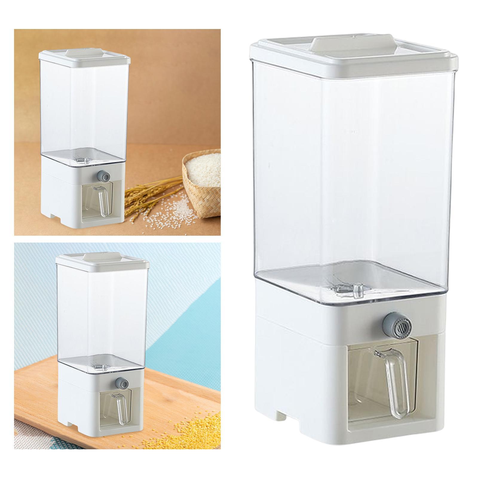 Rice Dispenser Food Dispenser Cereal Dispenser Bucket for Countertop Pantry