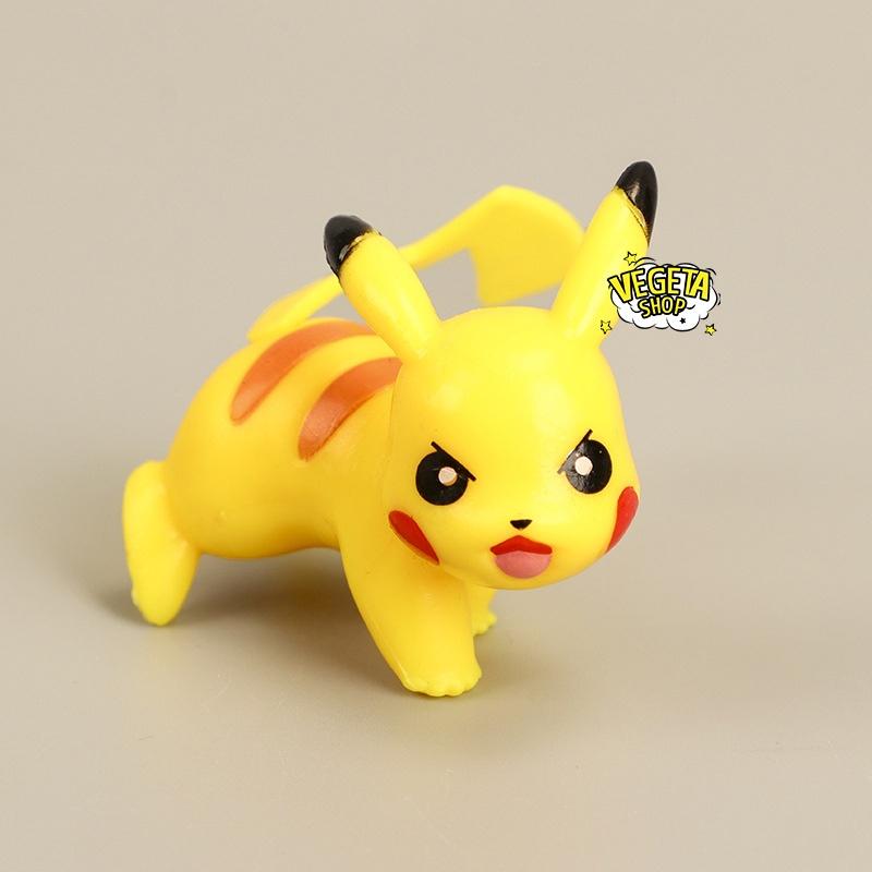 Mô hình Pikachu - Trọn bộ 6 mô hình Pikachu thám tử cực dễ thương - Cao khoảng 3.5 ~ 5cm