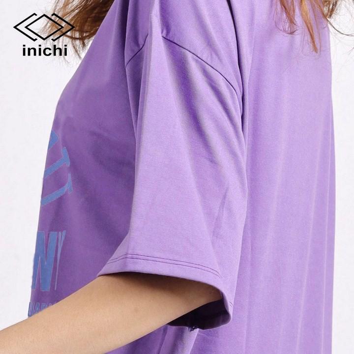 Áo thun tay lỡ form rộng INICHI hình in chữ EST.2009, phong cách Unisex cho cả nam nữ - IC644