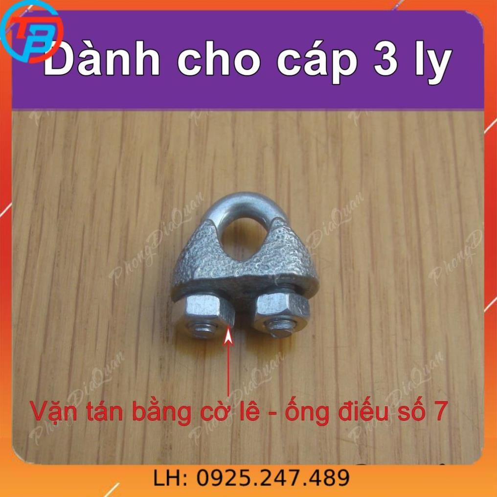 Ốc siết cáp Khóa cáp Cóc kẹp cáp - bằng Sắt THAIBINHVINA