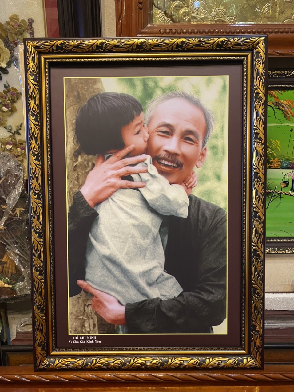 Tranh in dầu, Bác Hồ gửi các cháu thiếu nhi - A13