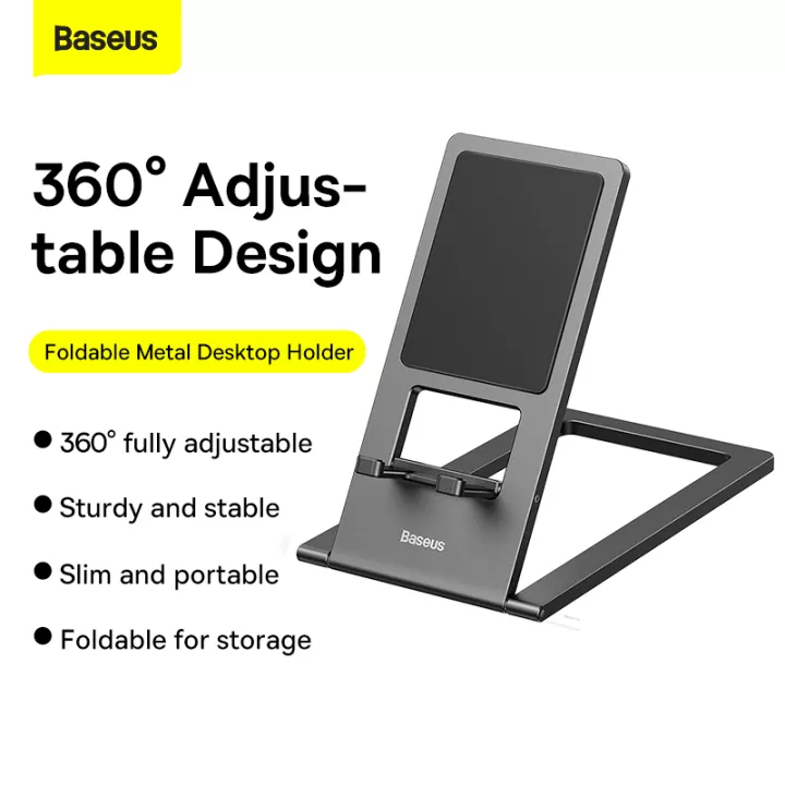 Giá đỡ điện thoại Baseus Foldable Metal Desktop Holder- hàng chính hãng